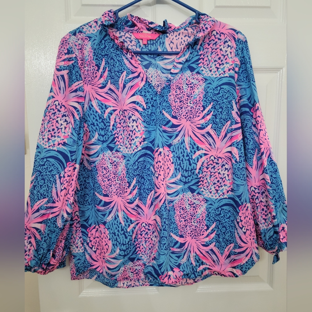 Pineapple Print Top